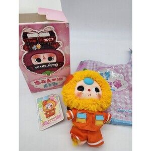 Baby Three Professional Dreamer  Confirmed Orange Fire Fighter Plush Pendant